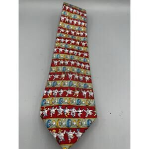 Michelin Man Bibendum Silk Tie Claude Acice Spaard France Novelty Tie